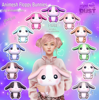 Second Life Marketplace - 5 DUST: Floppy Bunny - Brownie [animesh wearable]